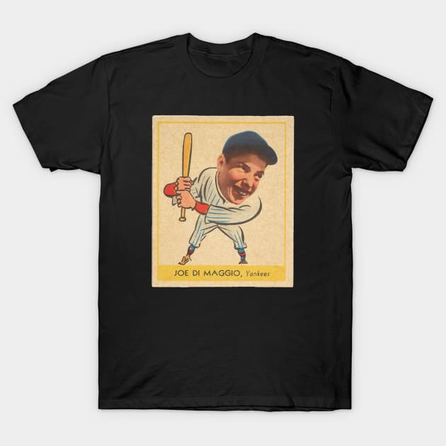 Joe DiMaggio 1938 Goudey Heads Up T-Shirt by BlackBoxHobby